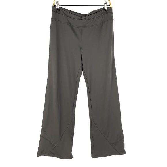 2/$30 Champion C9 Yoga Pants Women L Gray Wide Leg Drawcord Hem‎ Activewear - Picture 1 of 10